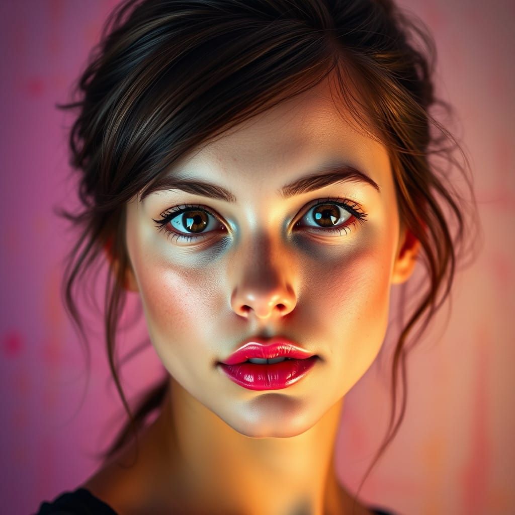 Youthful Hyper-Realistic Concept Art Portrait