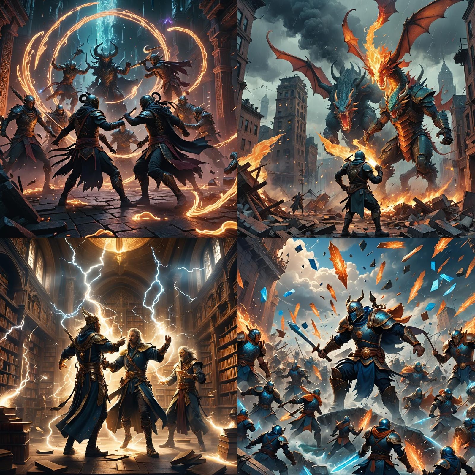 Epic Email Battle: Detailed Matte Painting