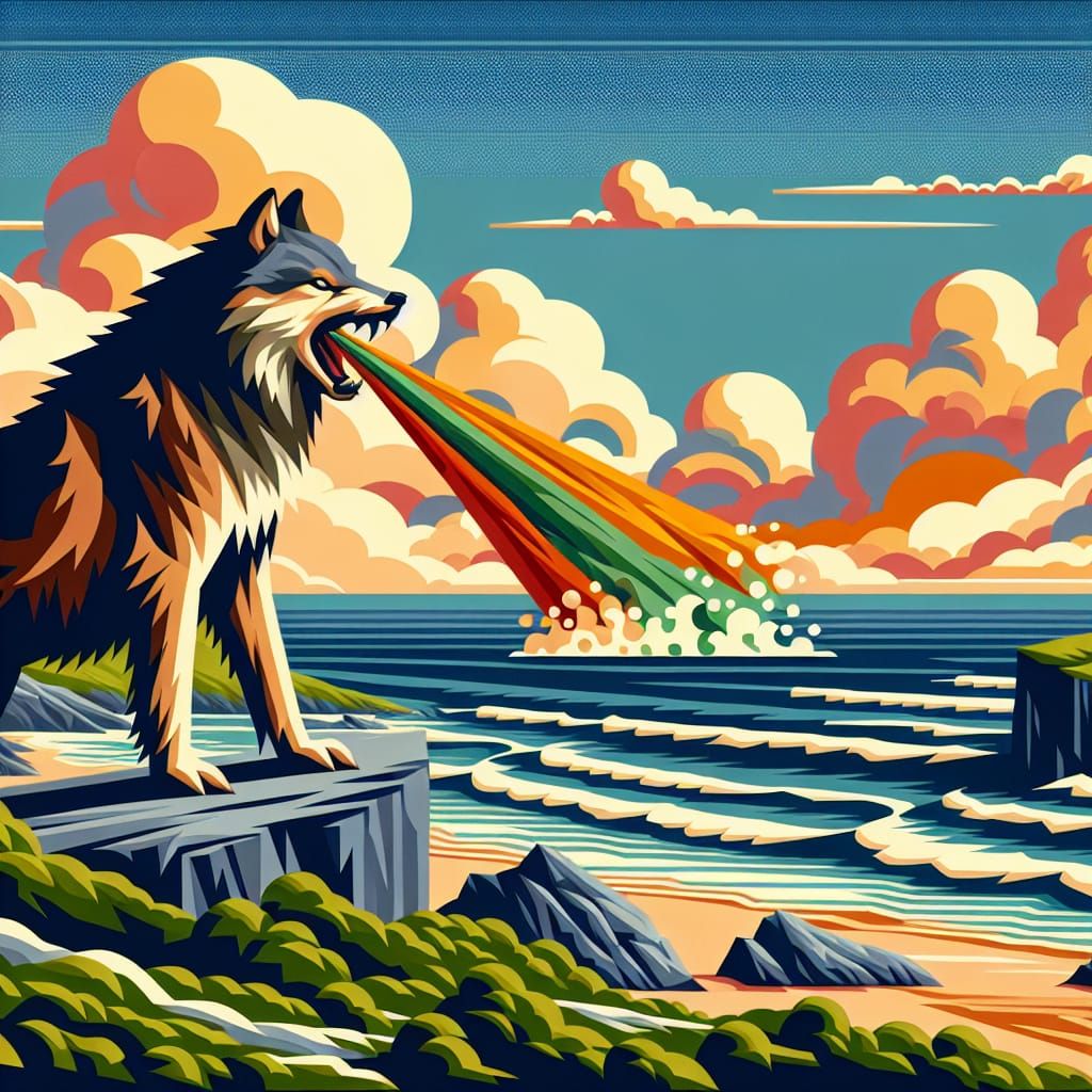 The Loudest Burp The Chonky Werewolf Could Unleash on The Rocky Coast of Ireland