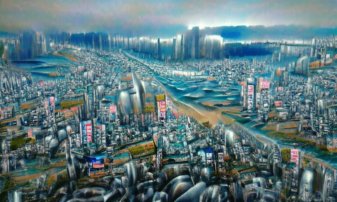Shinkyo Megalopolis: Japanese-Futurist Cityscape in Anime St...