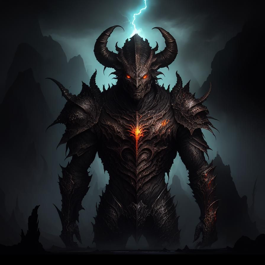 Gothic Hybrid Dragon, Scorpion, and Tiger Descends into Hell...