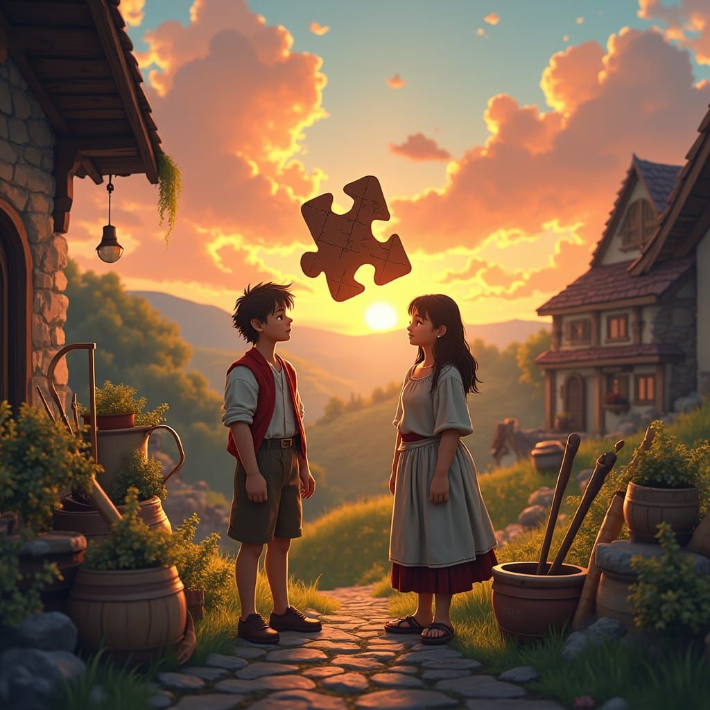 Collaborative Solution in Fantasy Concept Art Style