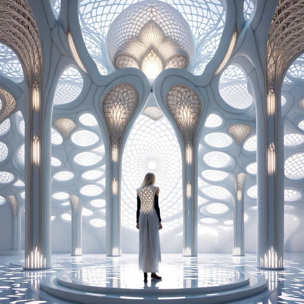 Ethereal Druid in Surreal Light Webbing