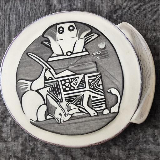 Art Deco Rabbit Teapot in Art Deco Style