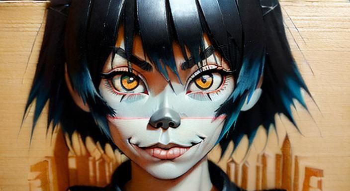 Surreal Drawing with Airbrush and Sketch Elements