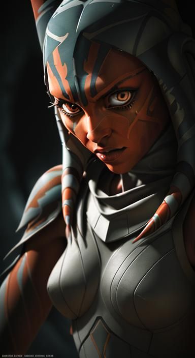 Ahsoka as Predator: Hyperrealistic Cinematic Rendering