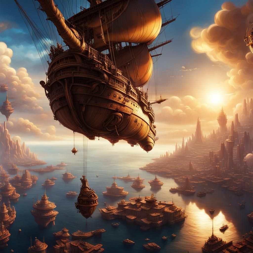 Treasure Planet: Hyperrealistic Cinematic Composition