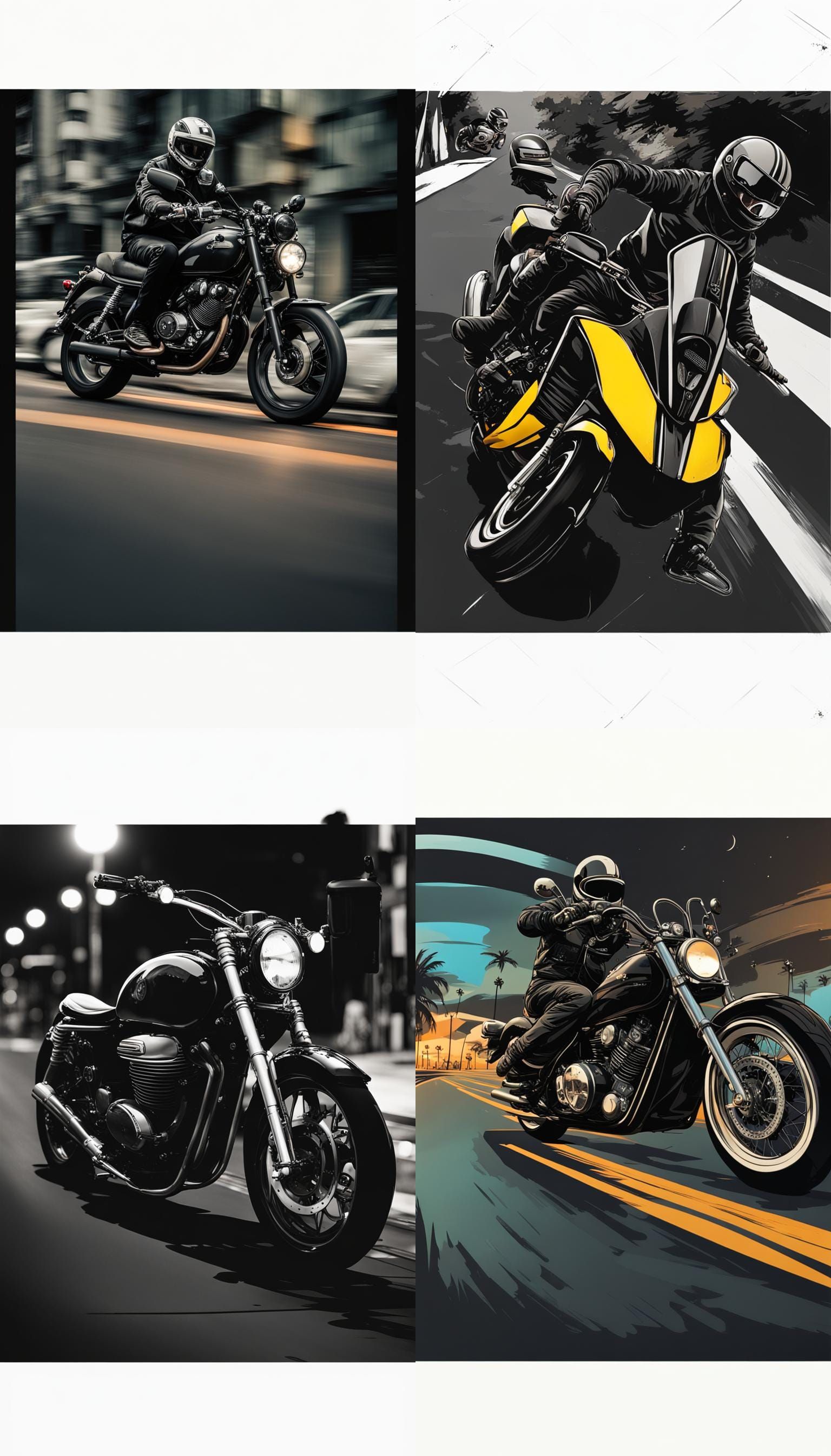 Riding a Motorcycle on Route 66