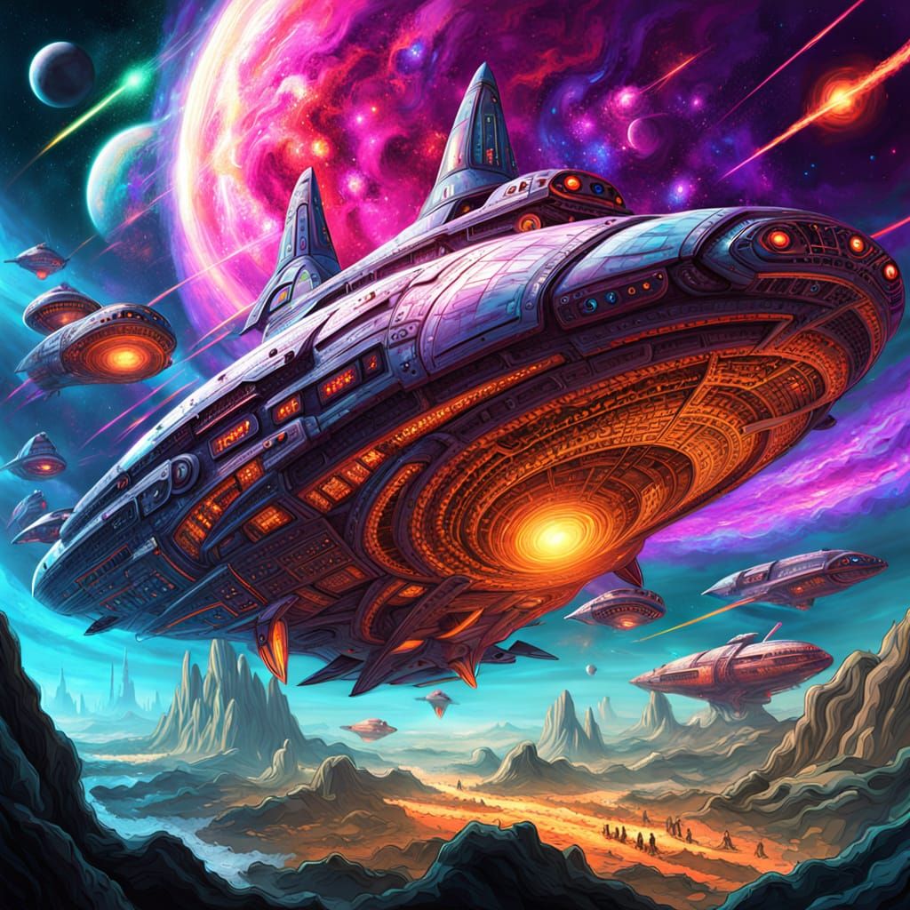 Captain Albator Battles Humanoïds Aboard Atlantis Starship