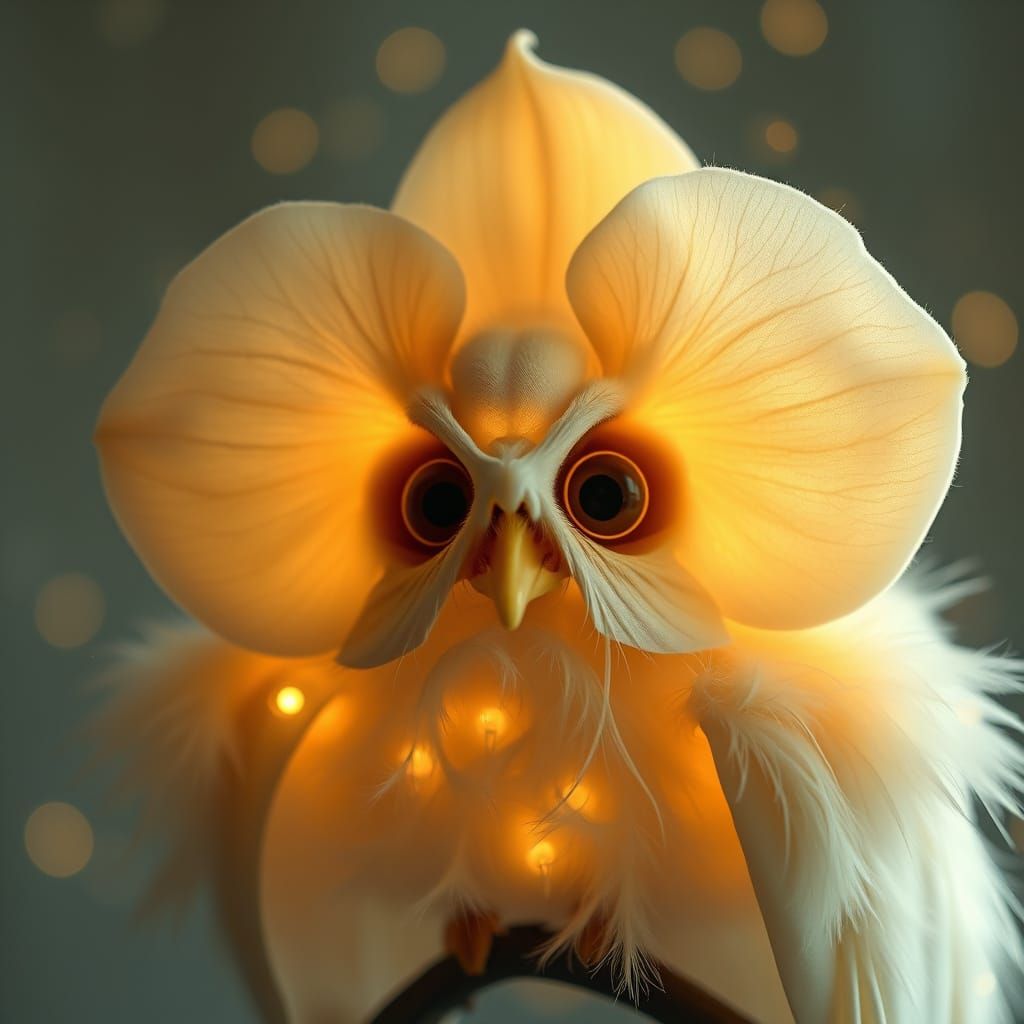 huge owl faced orchid
