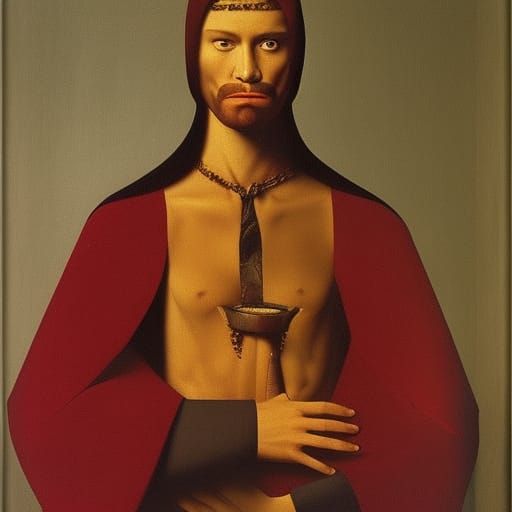 Noble Vampire Lord: Oil Painting Aesthetic