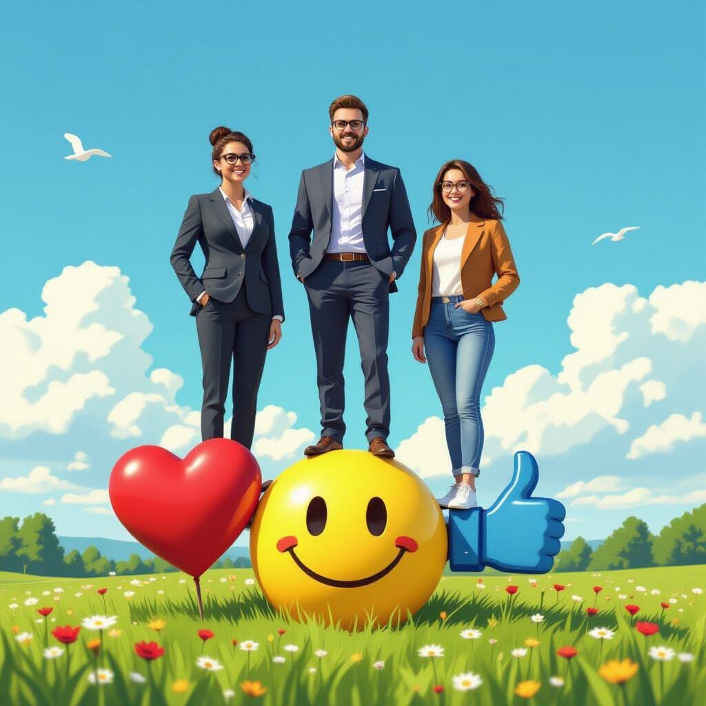 Figures of Optimism in a Verdant Landscape