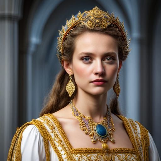 XII Century Court Lady in 8k Resolution