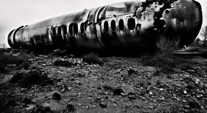 unexploded ww2 bomb rocket rusty decaying broken wreck crashed derelict :: greebles :: H.R. Giger :: teeth :: vines :: t...