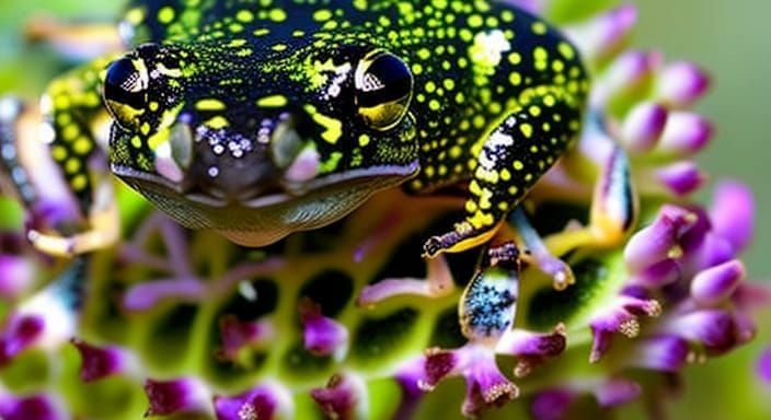 Prickly Cactus Toad Chimera in Detailed Digital Art