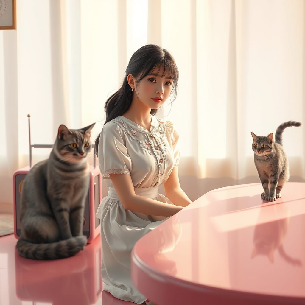 Ethereal Dreamer in Soft Pastel Hues