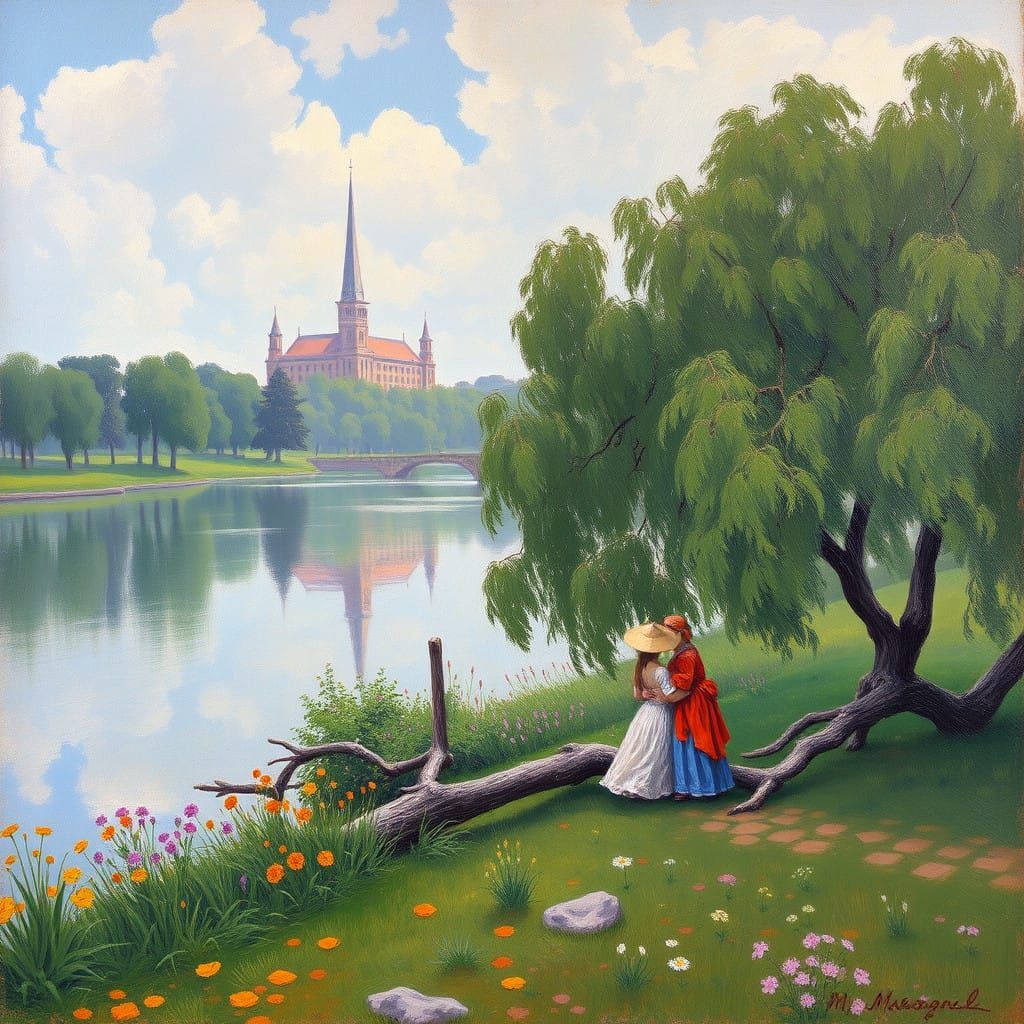 Impressionist Masterpiece in Pastel Colors