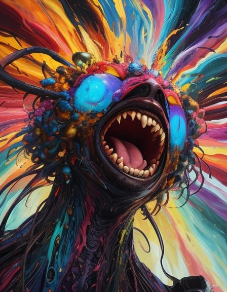 Surreal Macro Photograph of Kivarez Yelling