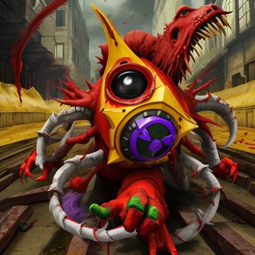 Blood Creature in Dark Sinister Fantasy