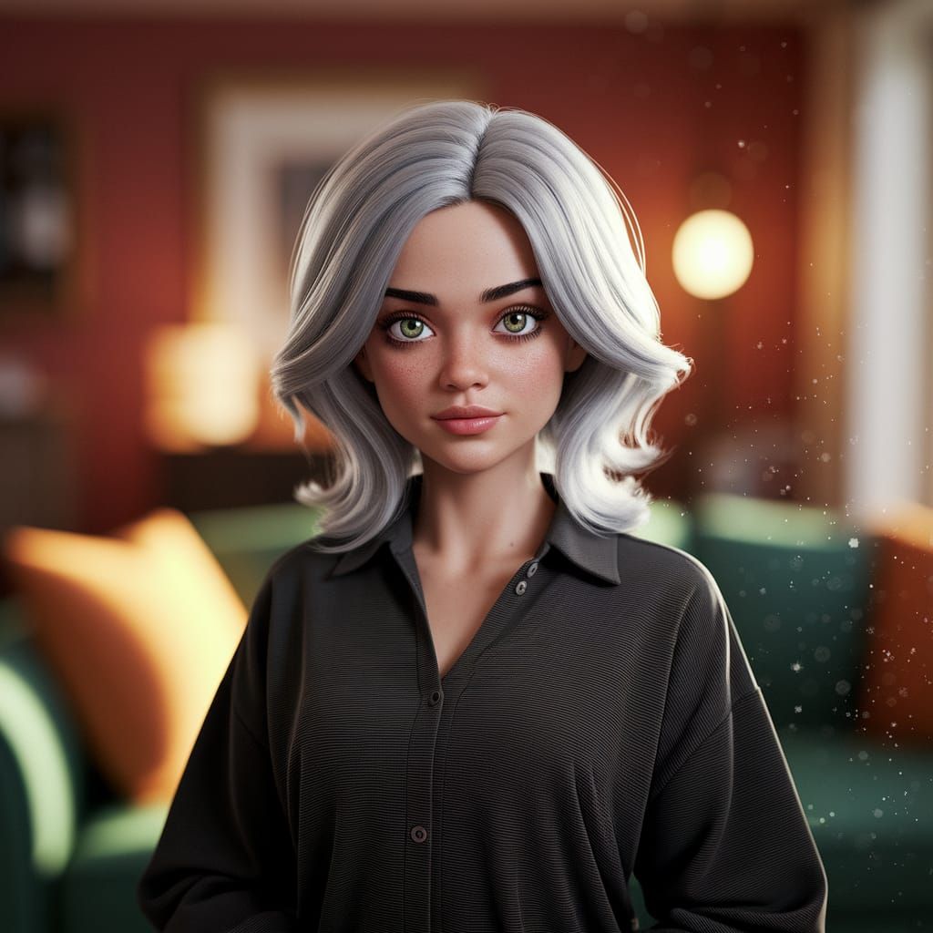 Realistic Portrait of Mirage in Golden Hour Light