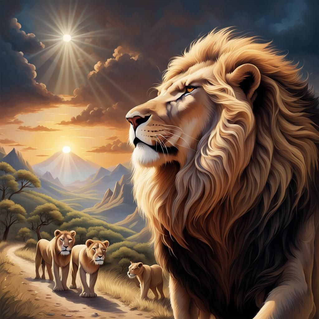 Man Singing on Road of Hope Illustration