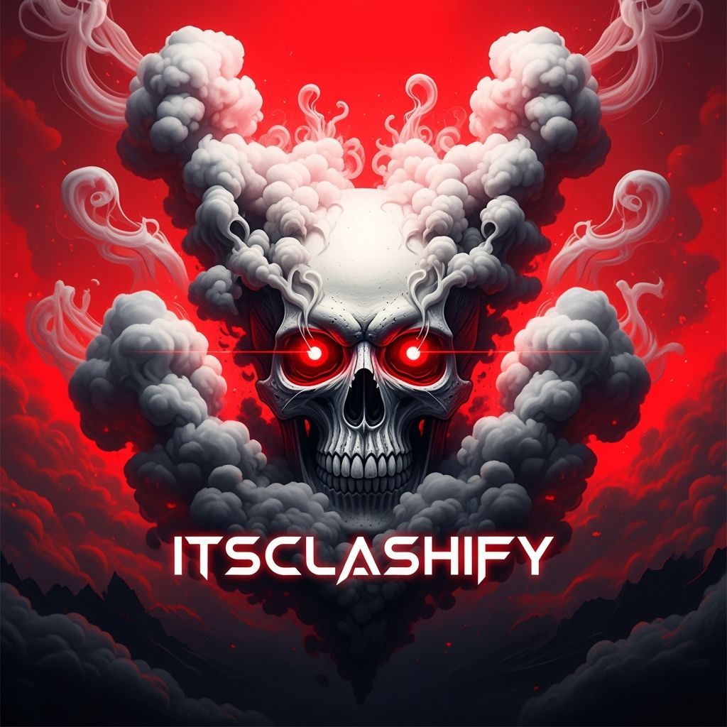 Skull in Smoke: A CS2 Profile Picture