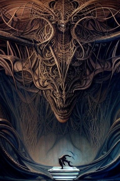 Magnificent Balrog Portrait in Digital Art Style