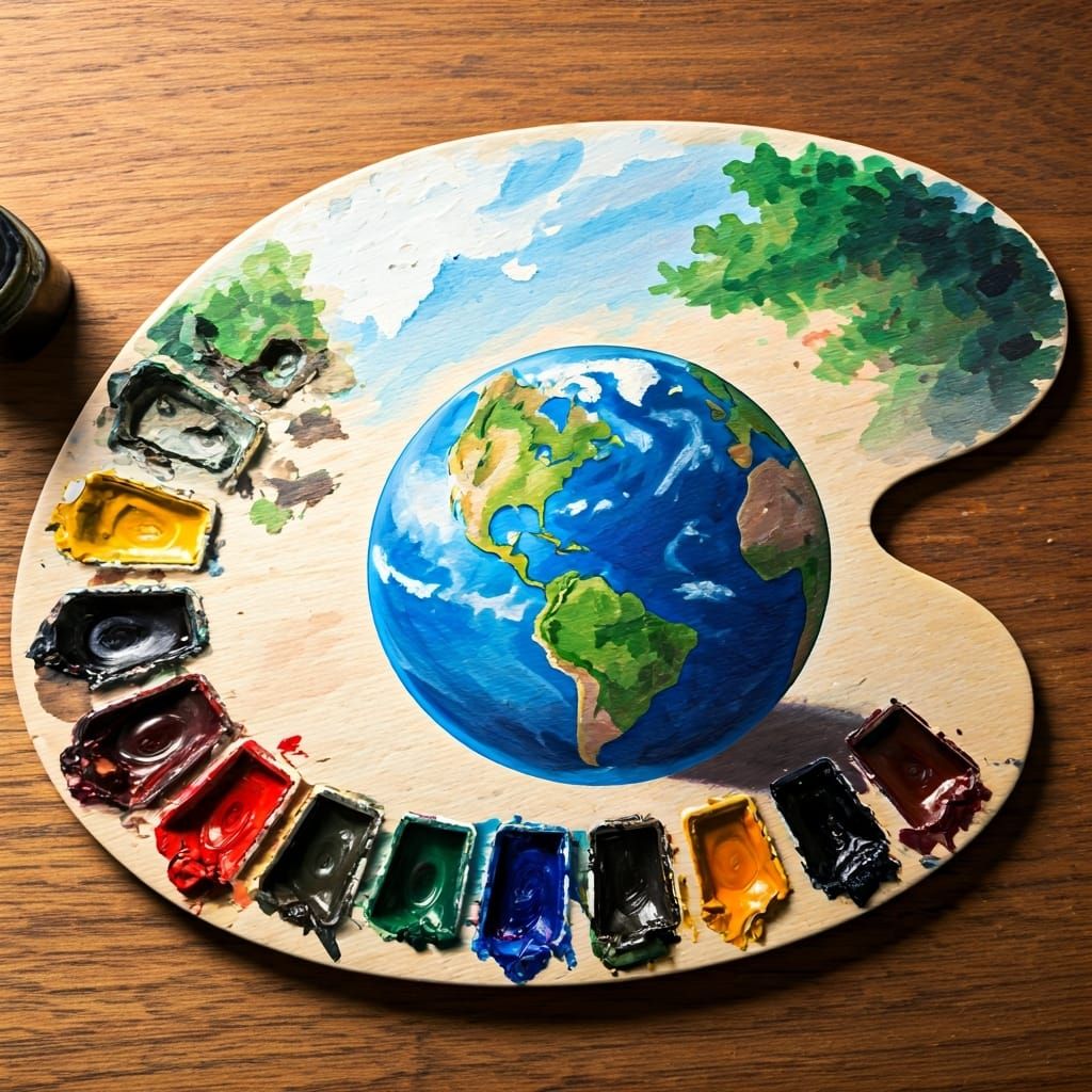 Earth as a Painter's Palette