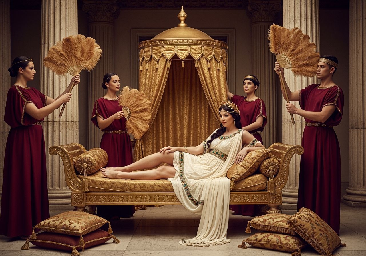 Empress Messalina Lounging in Imperial Palace Garden