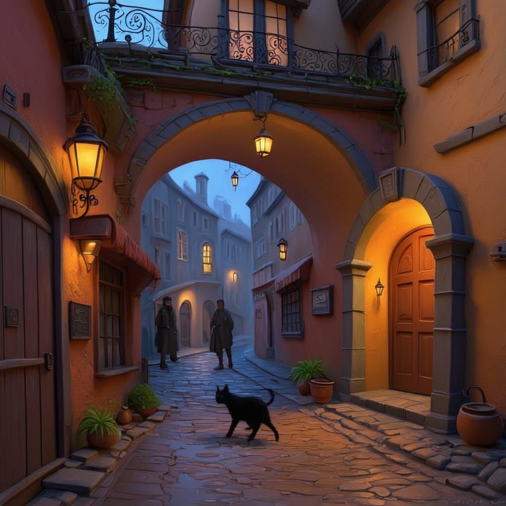 Tavern Alleyway Portal to Imagination