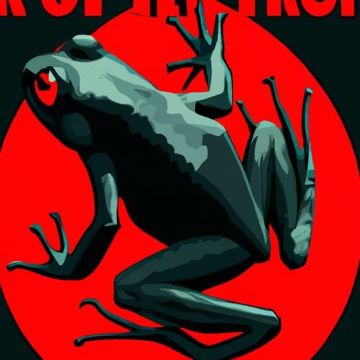 Frog in Soviet Realism Propaganda Art