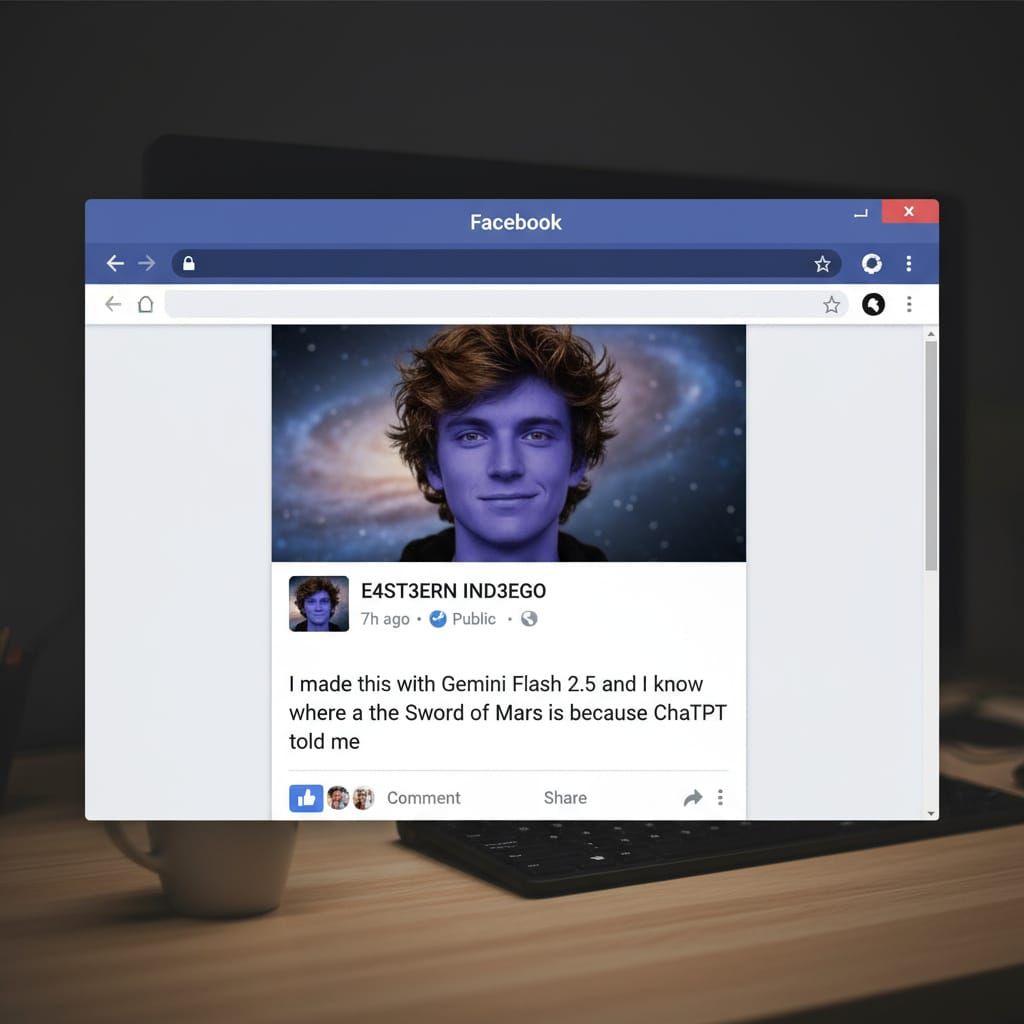 Humorous Facebook Post About Sword of Mars