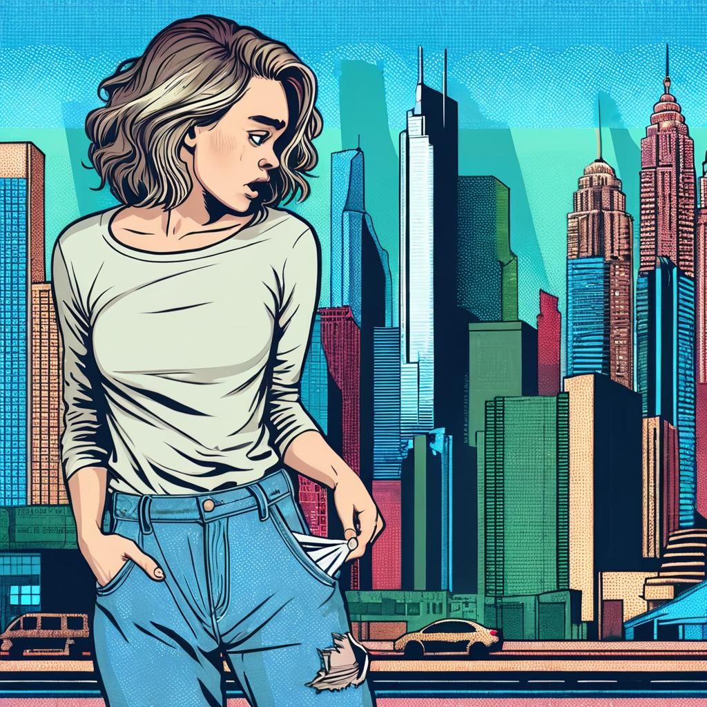 broke, showing an empty pocket