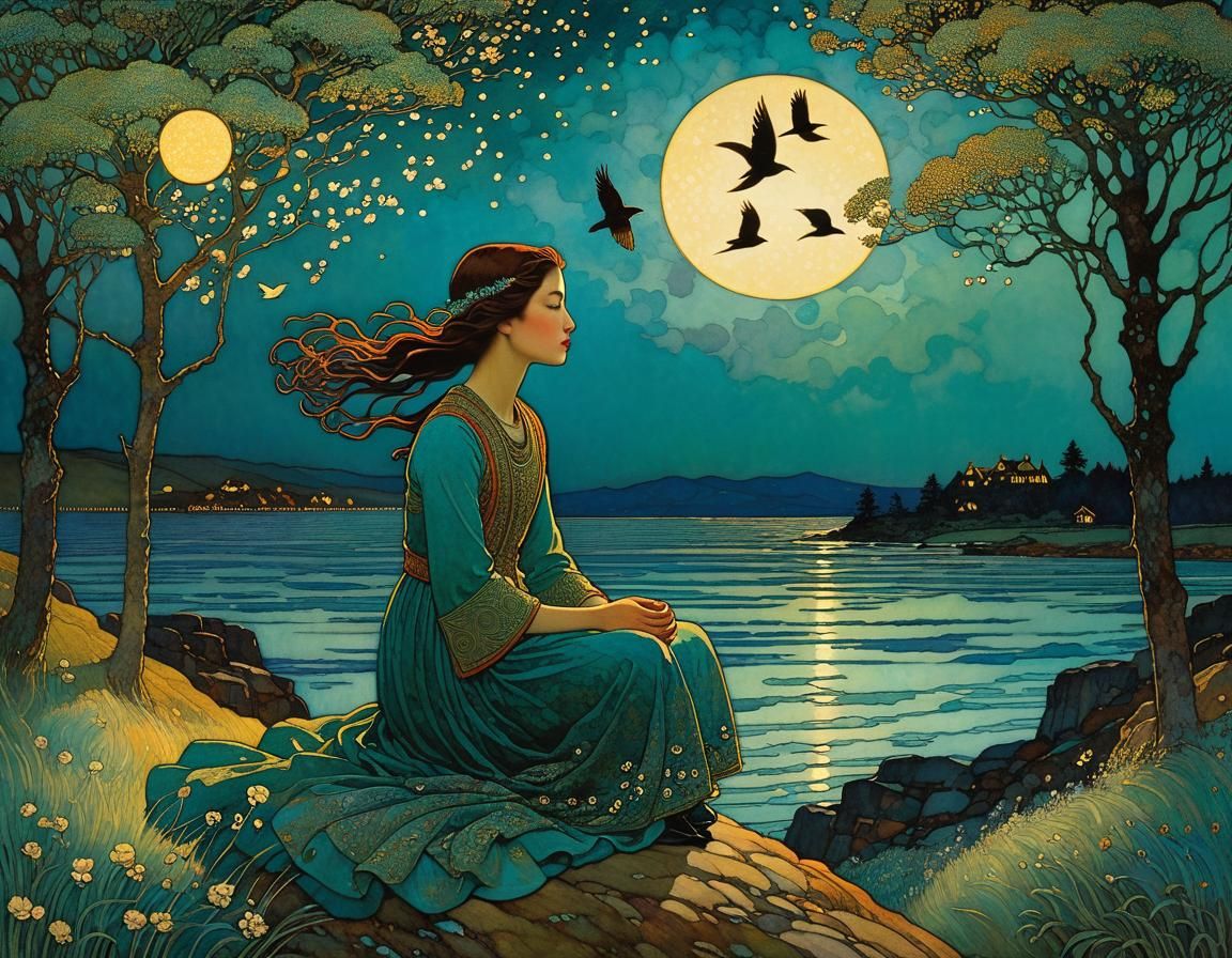 Dreamlike Flight in Whimsical Art