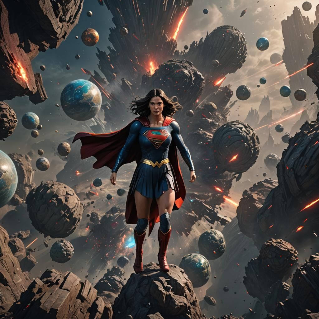 Supergirl on Krypton: Detailed Fantasy Concept Art