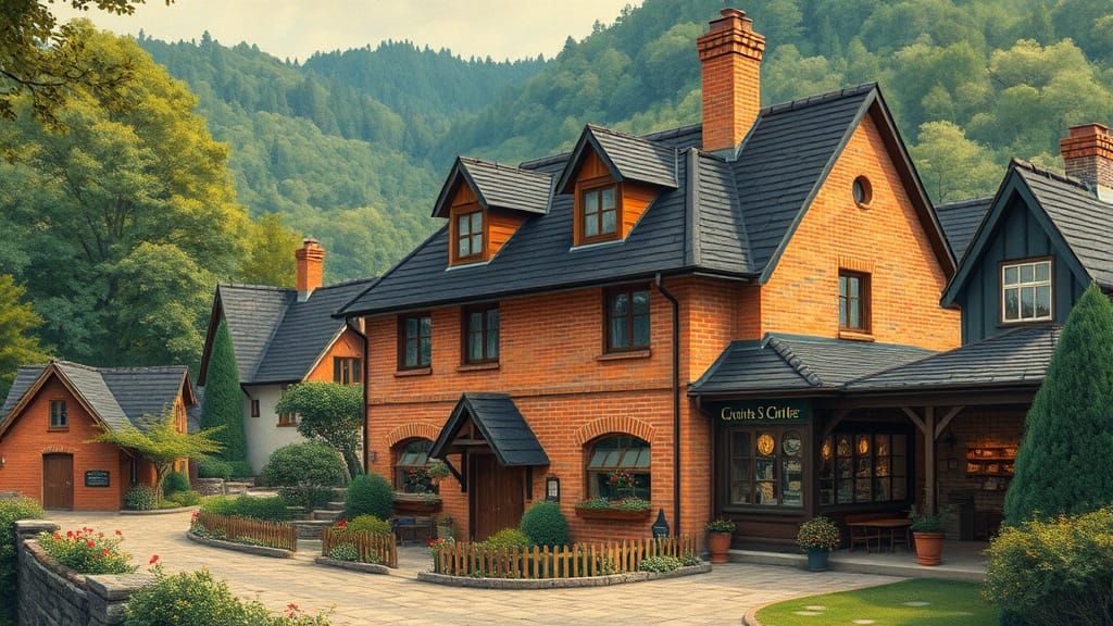 Charming Guesthouse in Van Gogh Style Landscape