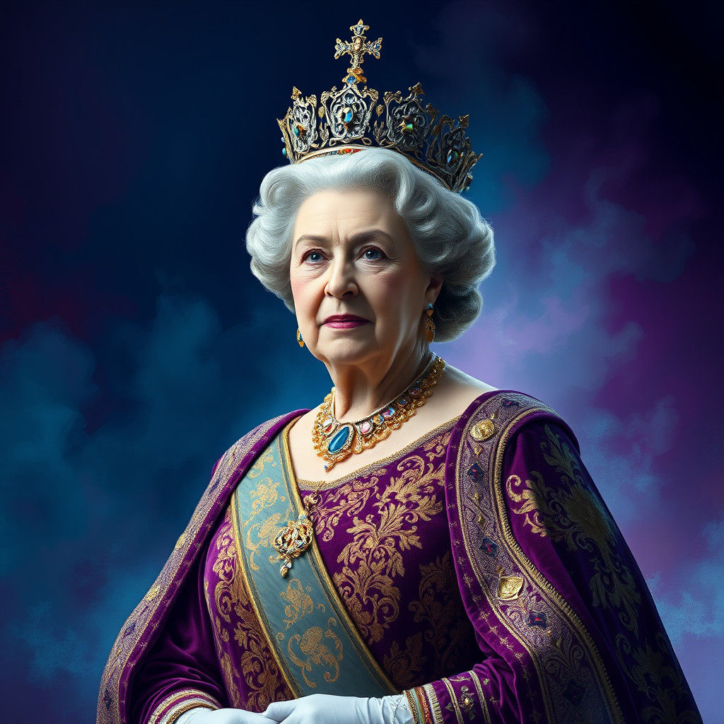 Queen Elizabeth Portrait in Ethereal Fantasy Style