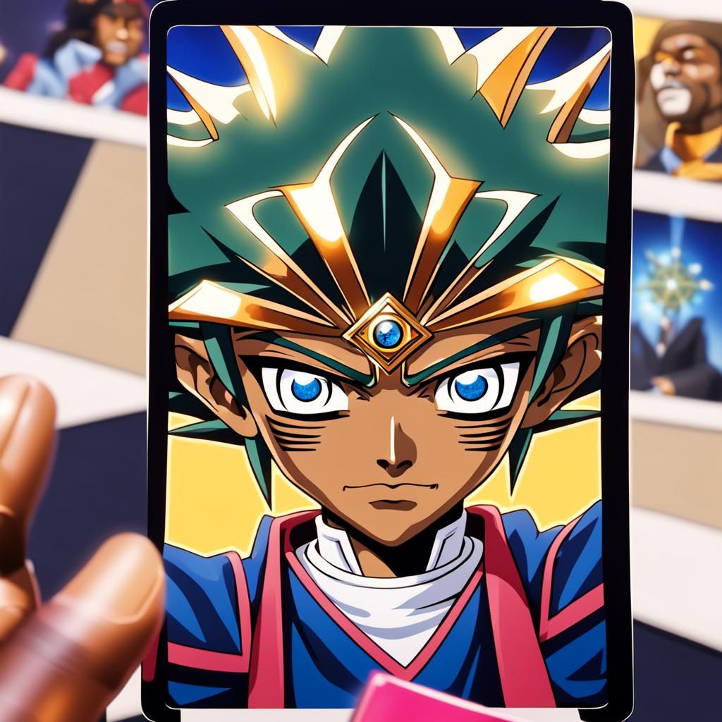 African American Yugioh Seeks Divine Guidance by the Light o...