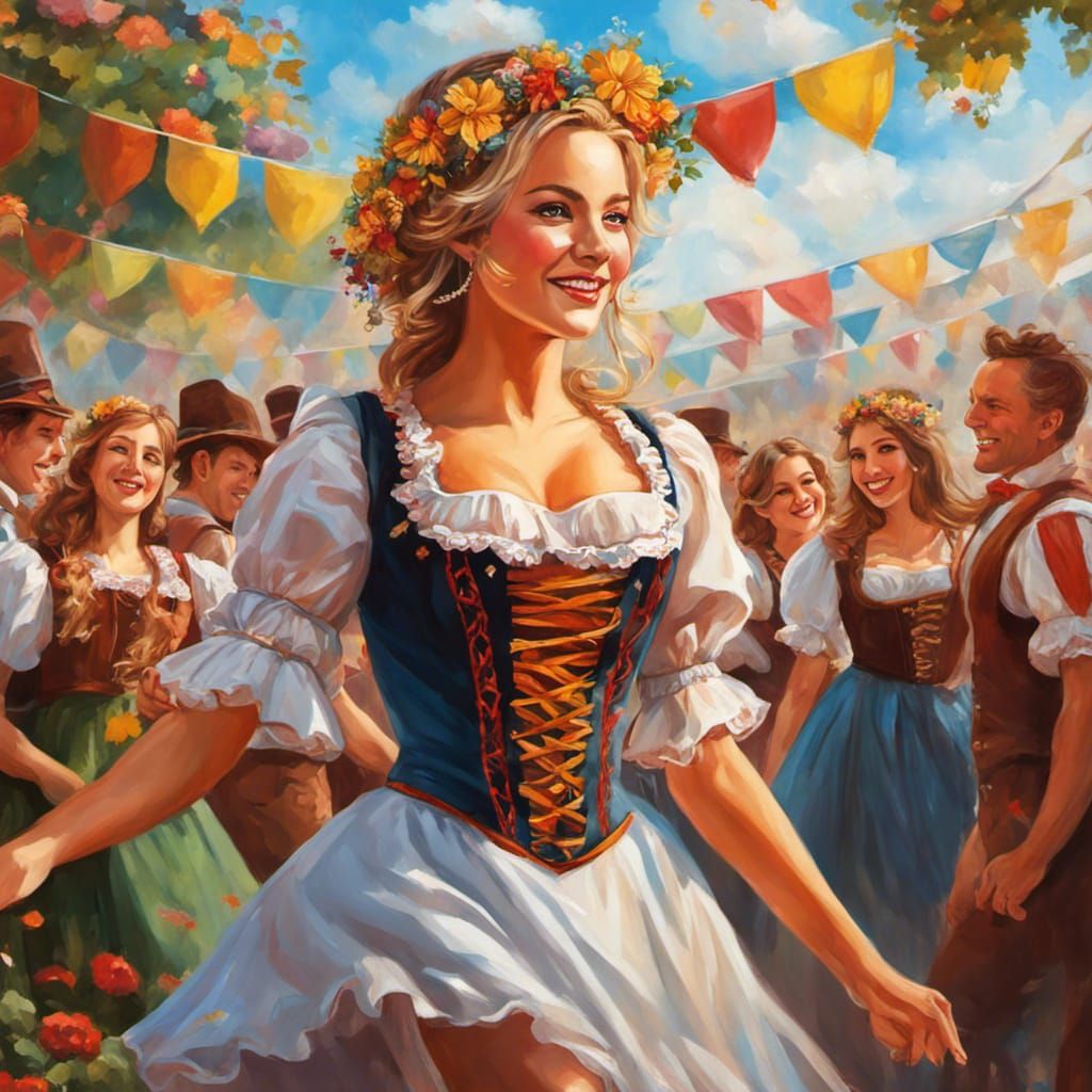 🇩🇪Oktoberfest, Traditional Bavarian Dancer Open-Air Performers