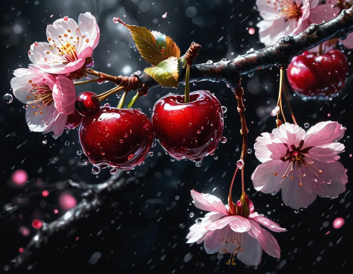 Cherry branch