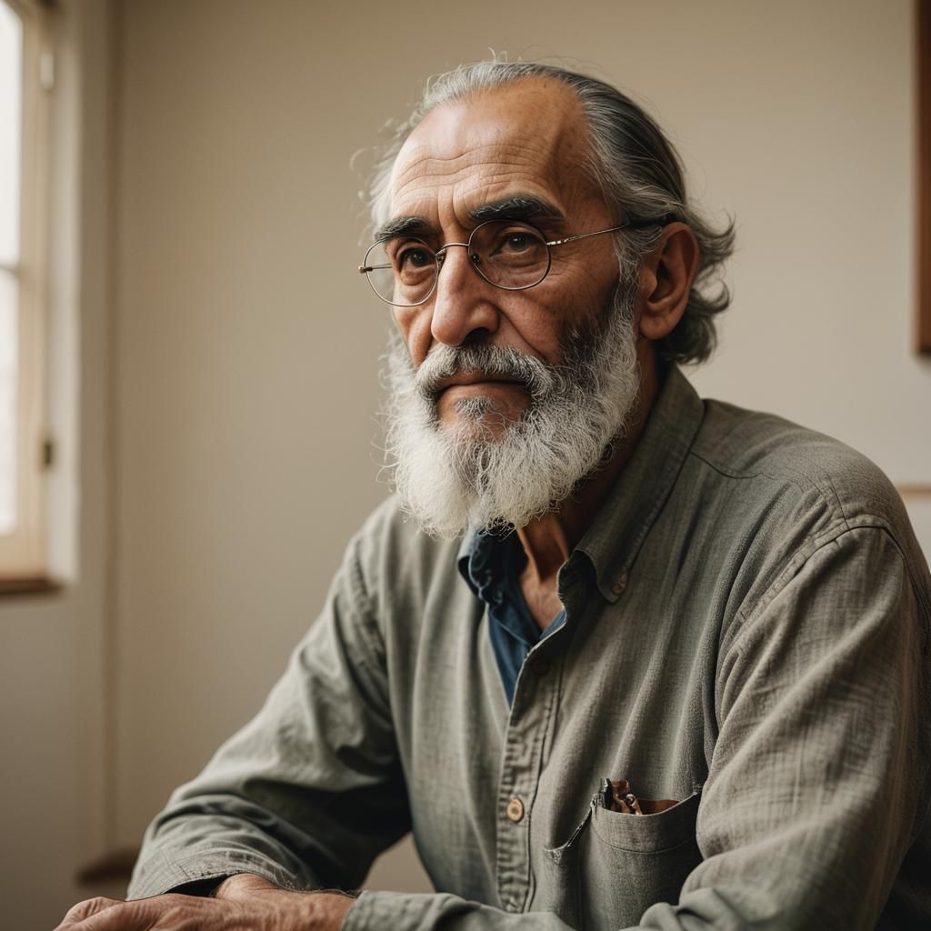 Realistic Portrait of Paulo Freire with Soft Lighting