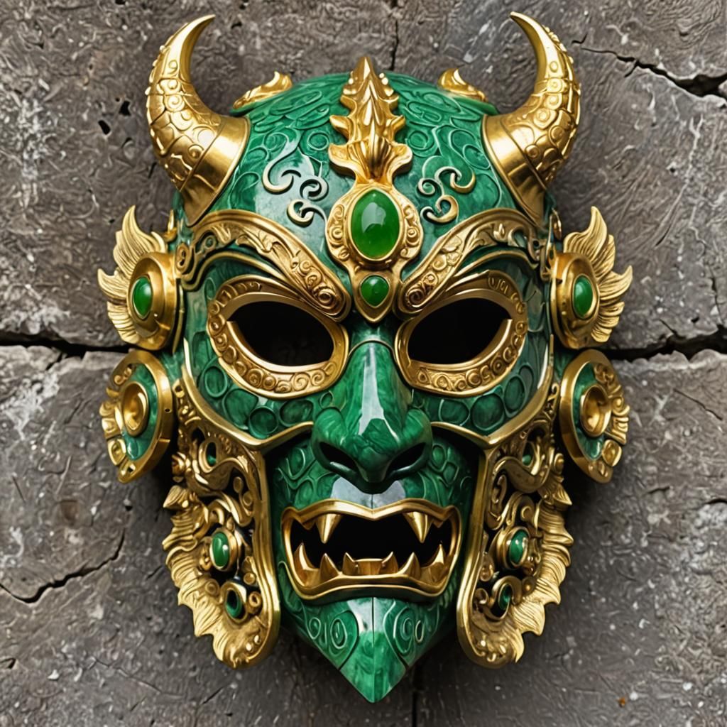 Jade Dragon Mask
