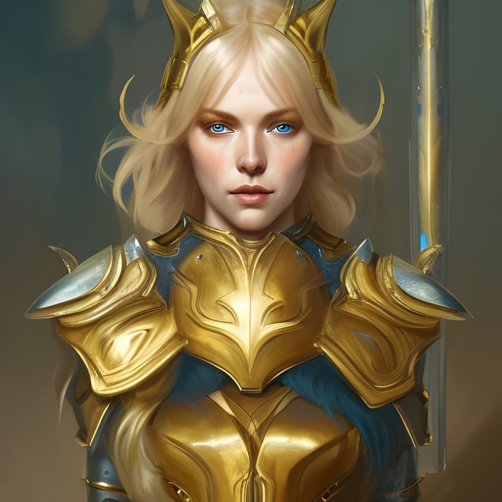 Freya: Nordic Goddess in Detailed Battle Armour