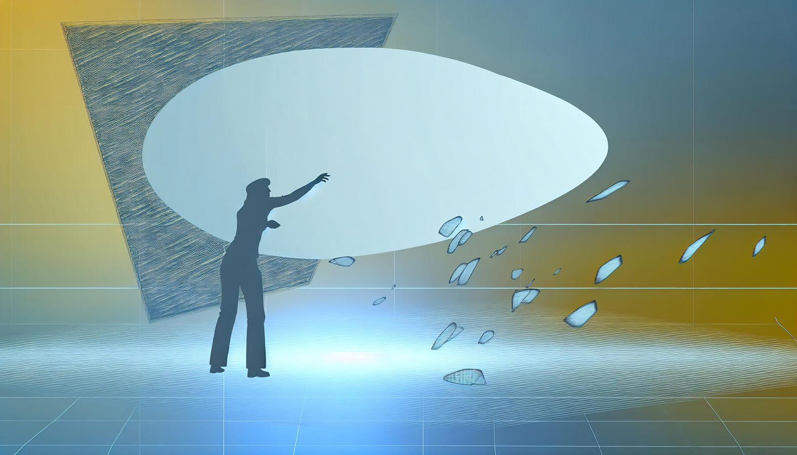 Ethereal Flat Form: A Surreal Artistic Masterpiece