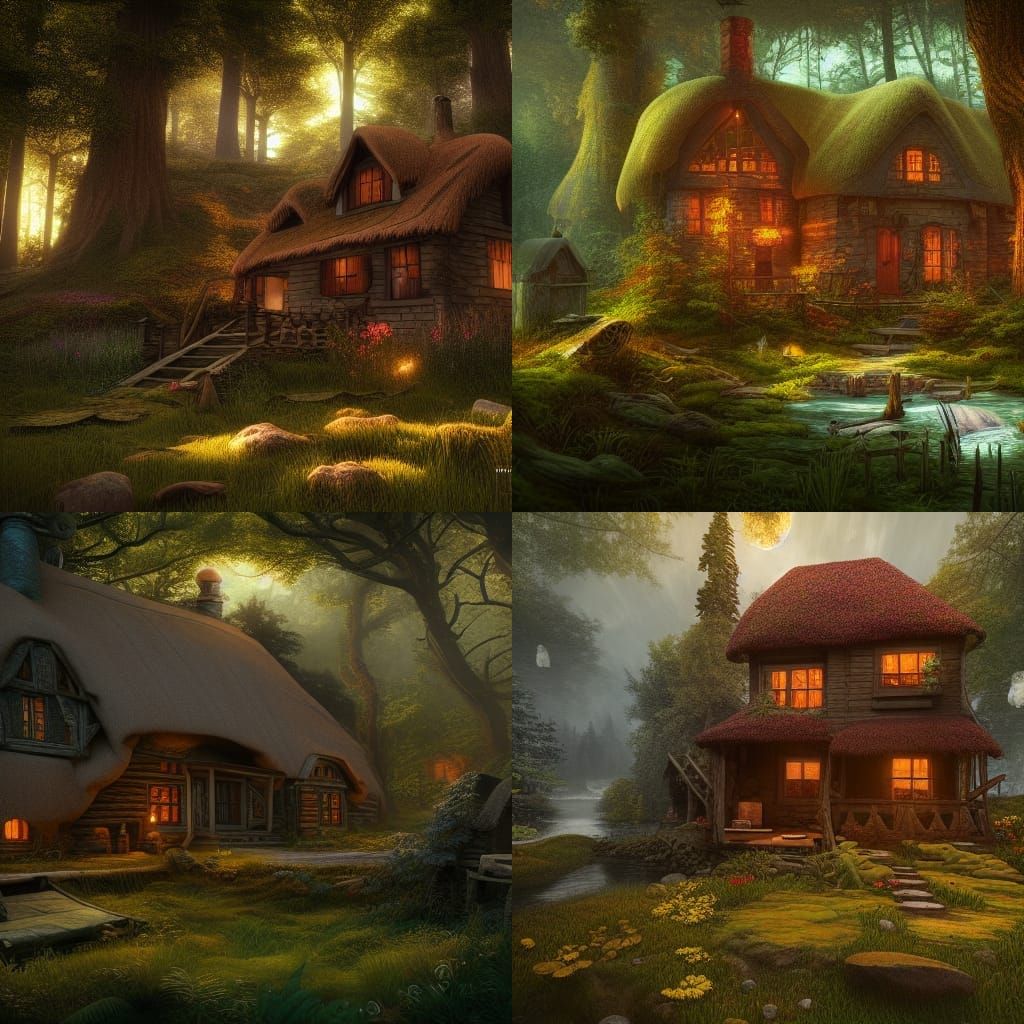 Cottage in a forest