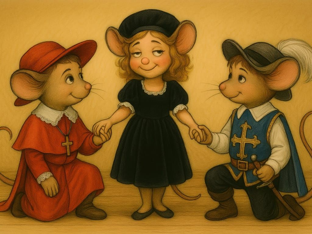 Whimsical Mice Recreate The Three Musketeers