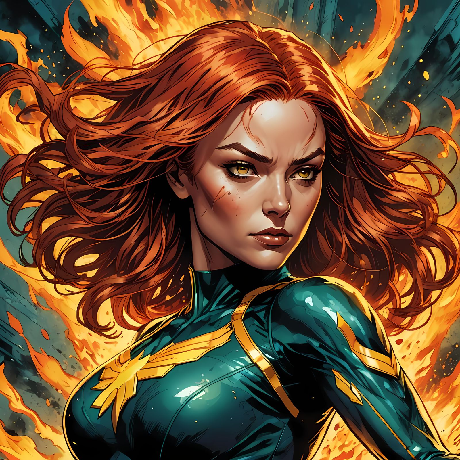 X-Men's Jean Grey Character Portrait
