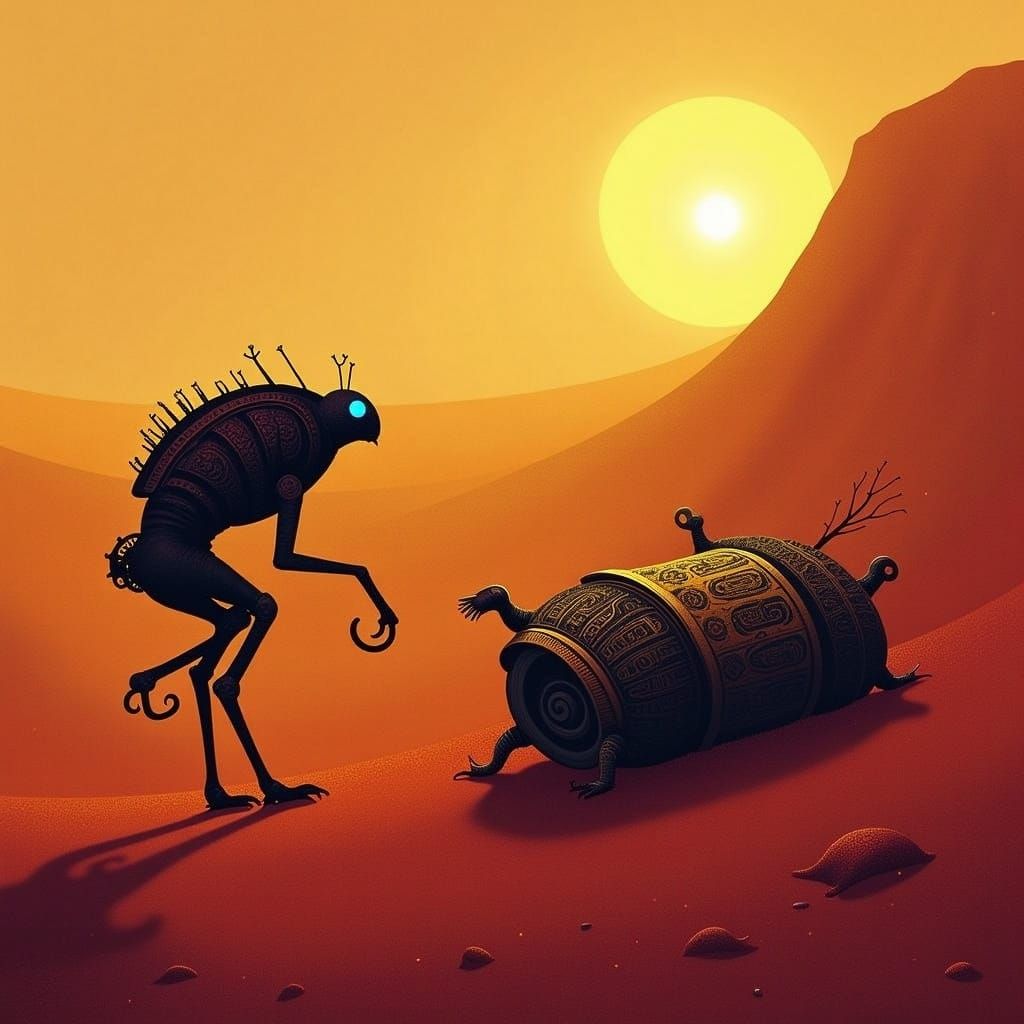 Robotic Scavenger Unearths Alien Treasure Chest