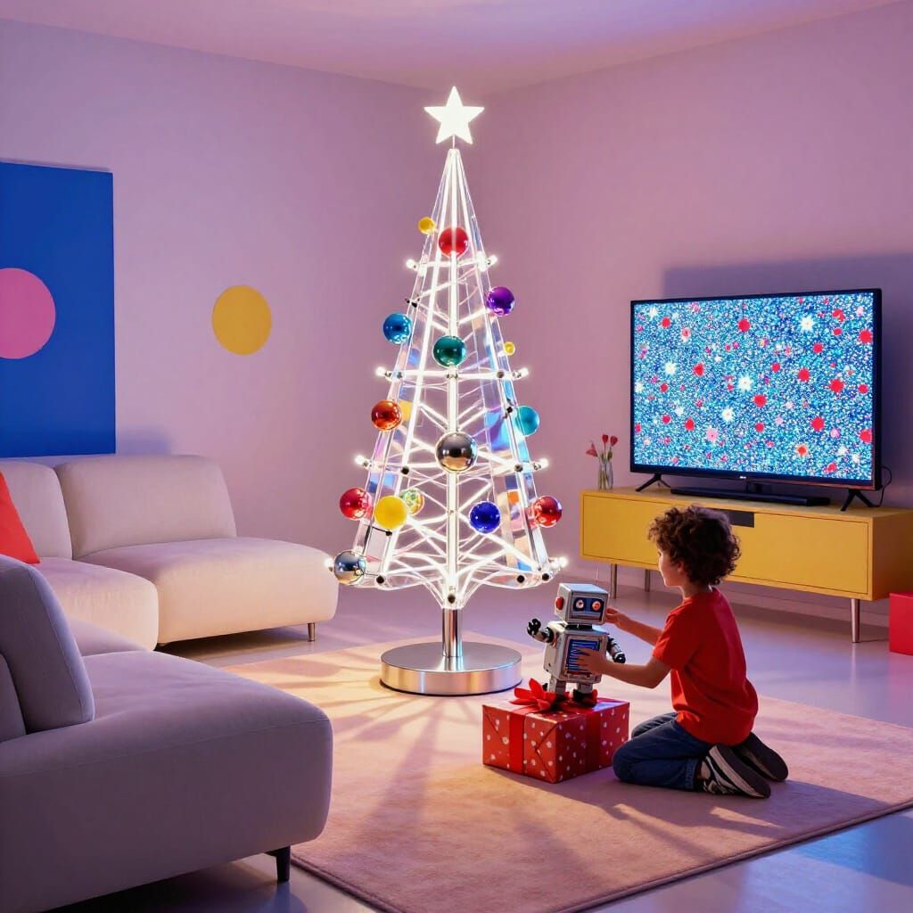 Retro-futuristic Christmas