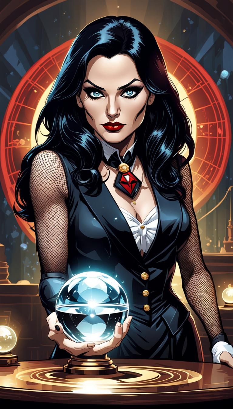Young Zatanna in Smallville with Crystal Ball